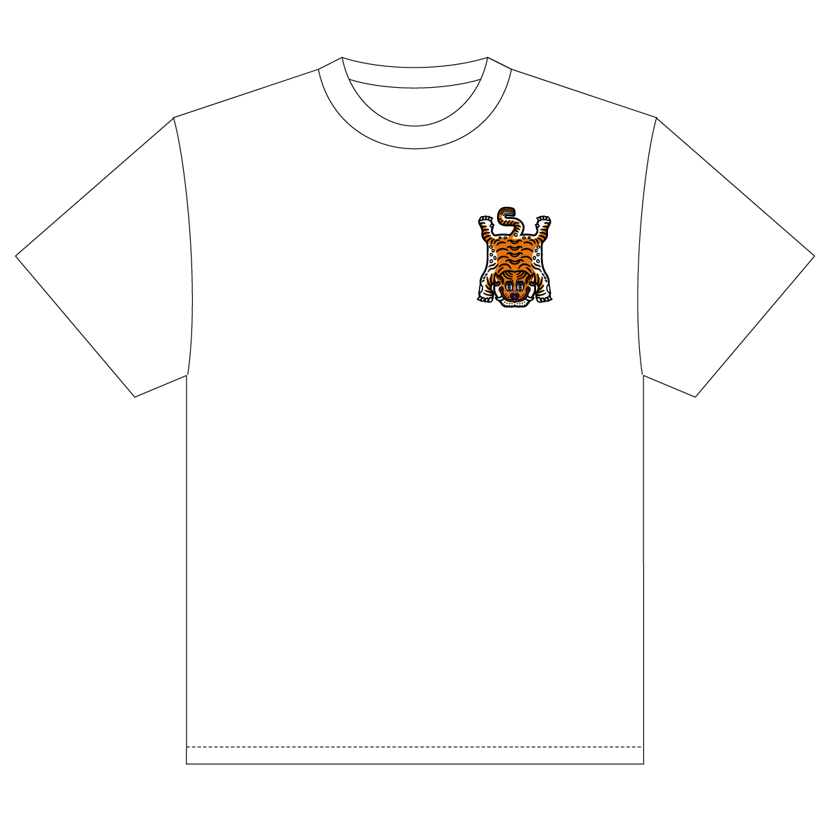 ［オーダー受付中］チベタンタイガー Tシャツ SMALL