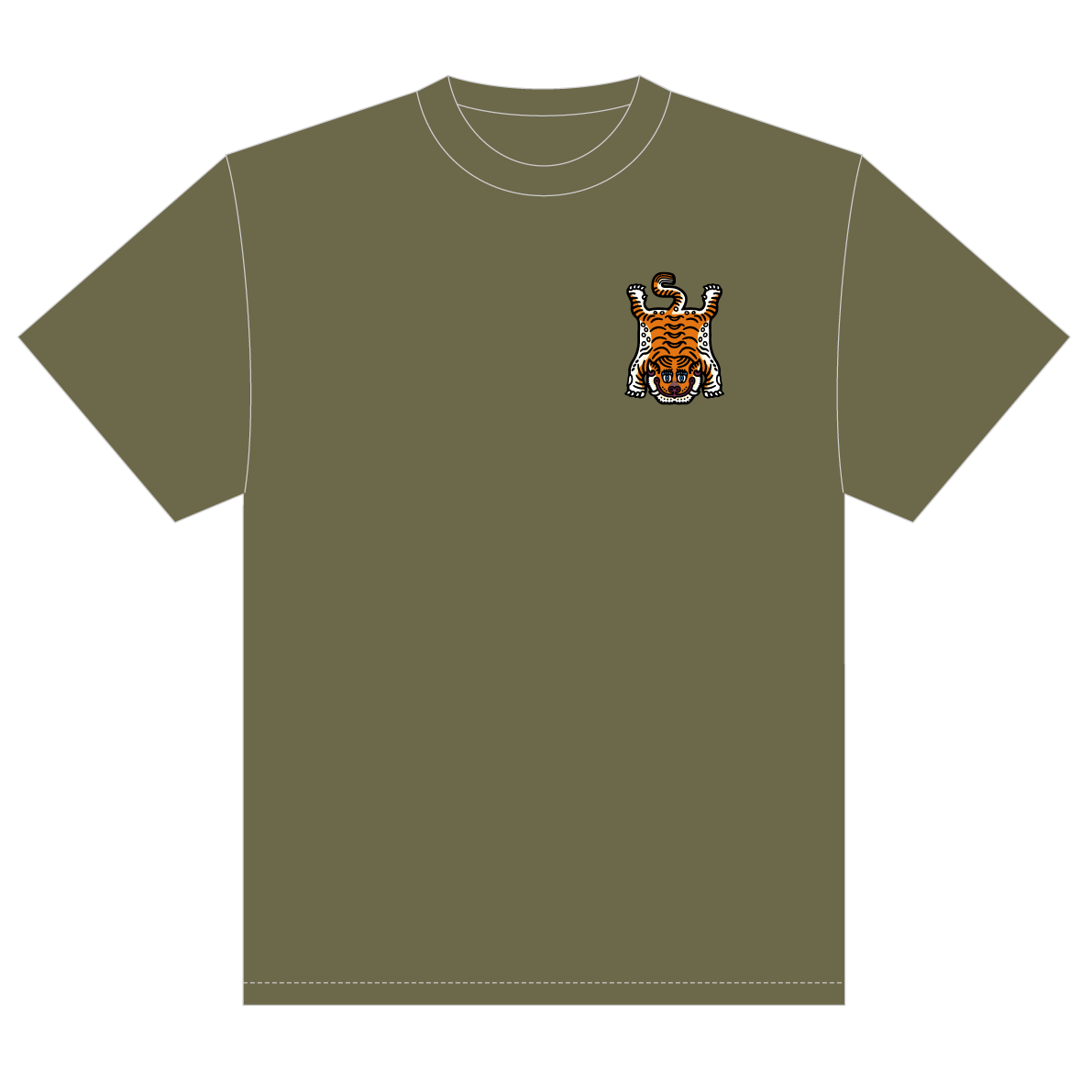 ［オーダー受付中］チベタンタイガー Tシャツ SMALL