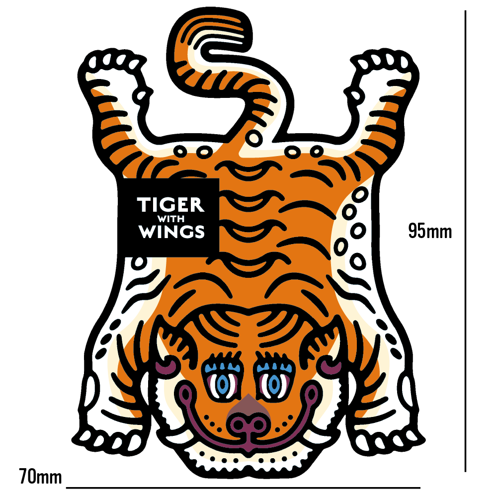 チベタンタイガー ステッカー – TIGER with WINGS チベタンタイガー ステッカー – TIGER with WINGS