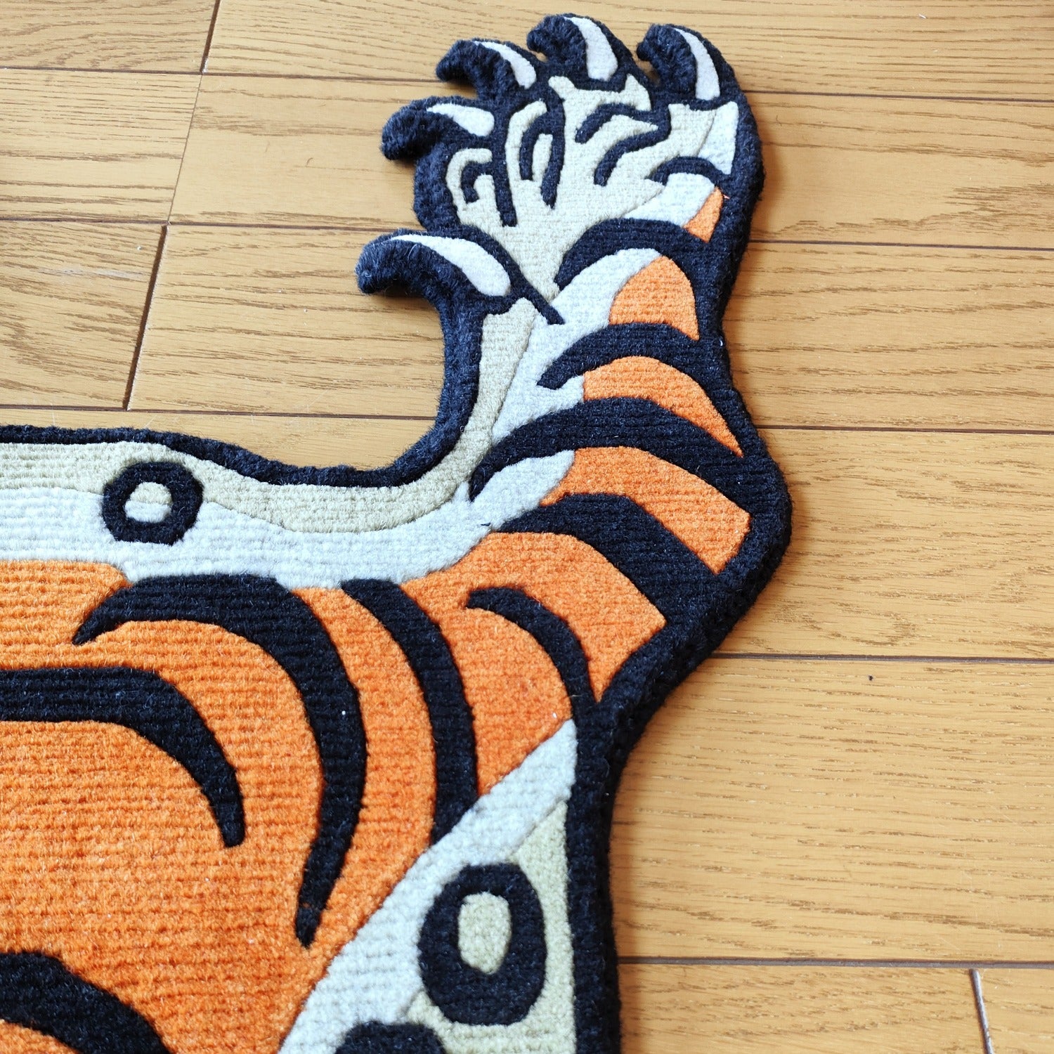 90*60cm チベタンタイガーラグ 玄関 階段 – TIGER with WINGS